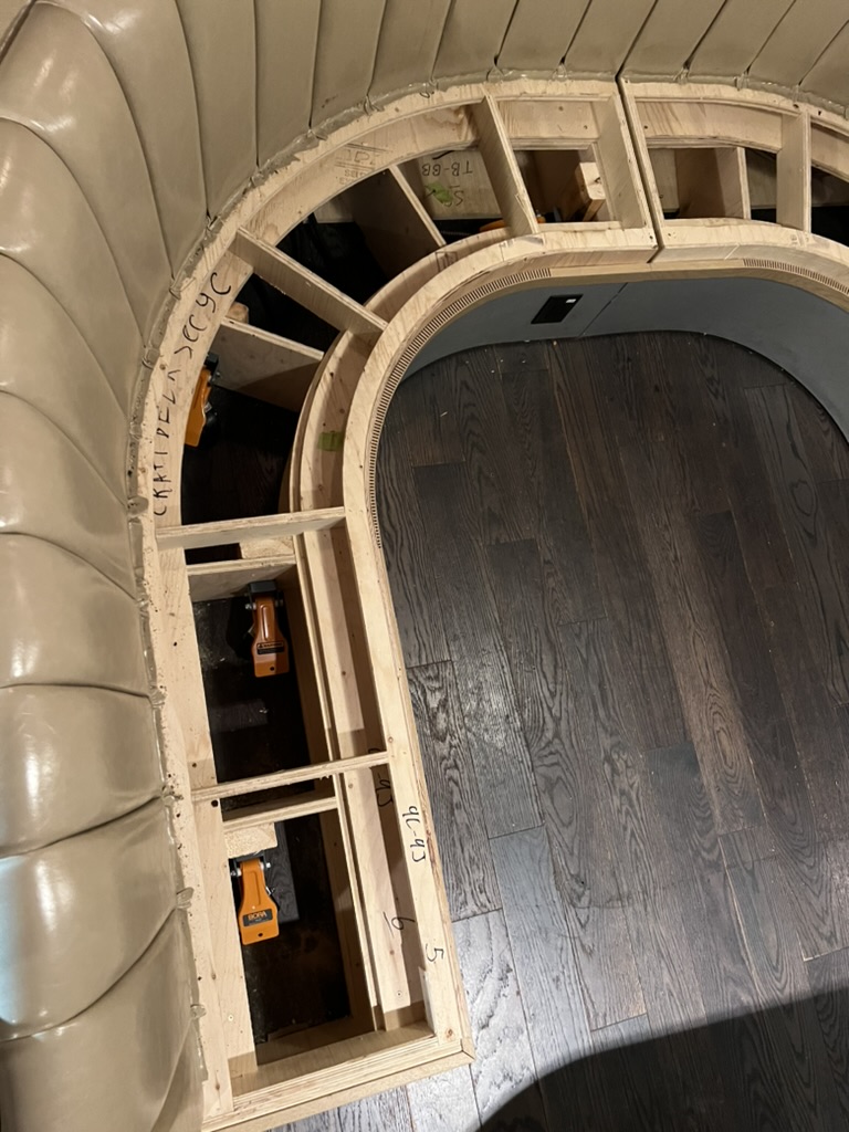 Custom caster furniture project at Brewhall, Olympic Village Vancouver