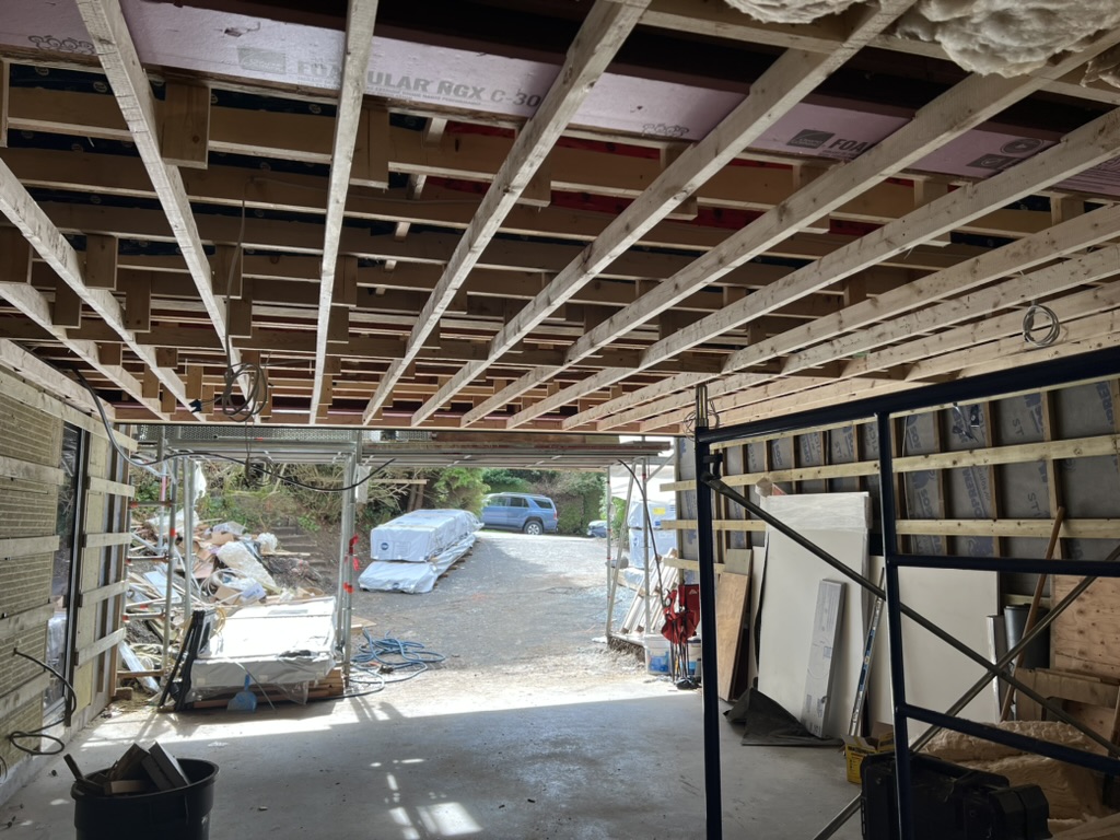 Custom drop ceiling framing at UBC, Vancouver