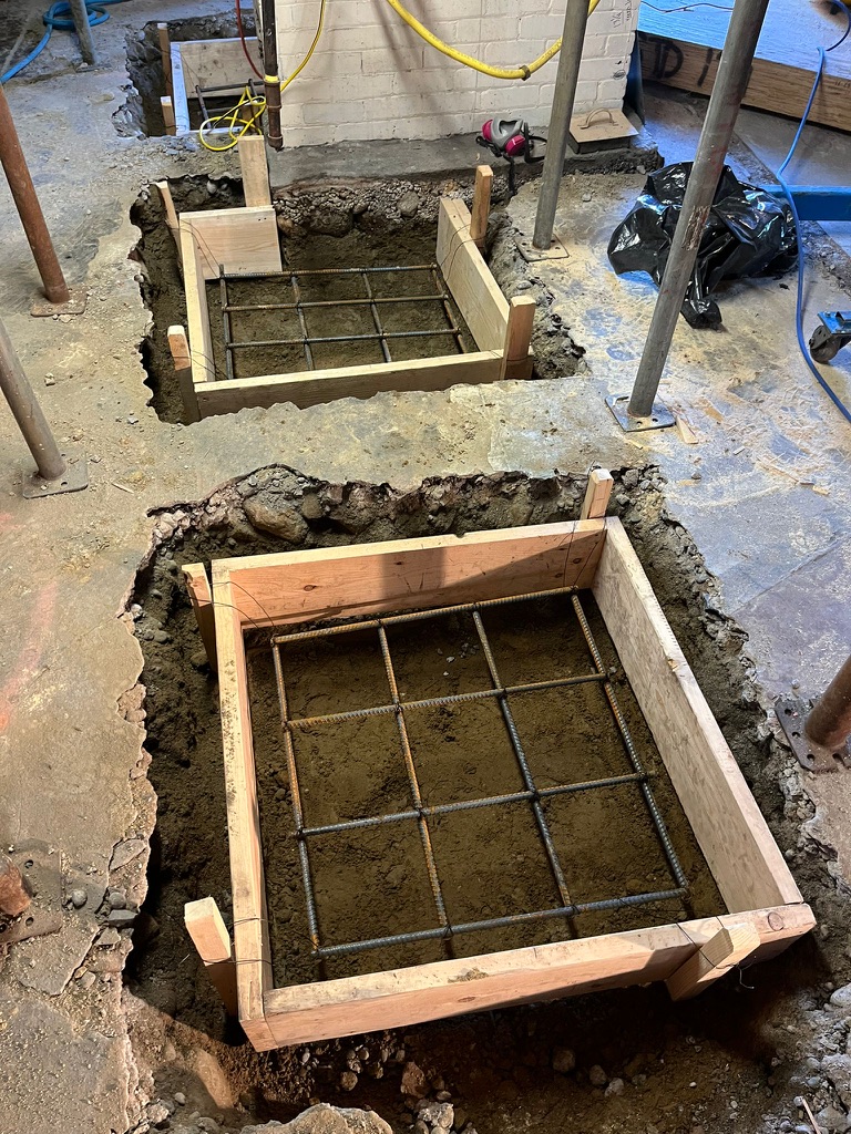 Structural upgrades to a heritage house on Commercial Drive, Vancouver